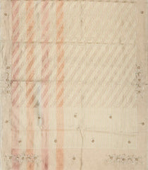 Taupe Woven Blended Tissue Saree With Embroidered Floral Motifs-BL3858