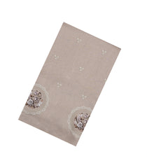 Grey Woven Art Tussar Saree With Printed & Embroidered Floral Motifs-BL4723