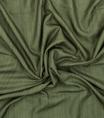Olive Green Printed Synthetic Kotha Silk Saree With Contrast Border-SY0541