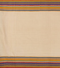 Lime Green Handloom Bengal Cotton Saree With Stripes & Buttas-BG1550