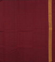 Maroon Handloom Kanchipuram Silk Saree With Zari Border-KA13718