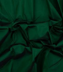 Dark Green Handloom Korvai Kanchipuram Silk Saree With Zari Combtooth Border-KA16807