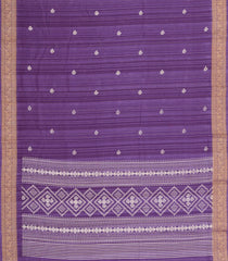 Lilac Printed Synthetics Dola Zari Lining With Jacquard Zari Border-BL5166