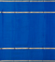 Blue Handloom Kanchipuram Silk Saree With Zari Checks-KA15189