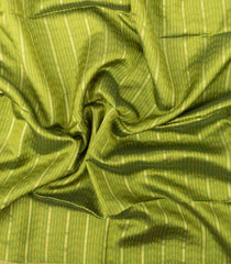 Light Green Woven Kora Soft Silk Saree With Dotted Stripes-SO4754