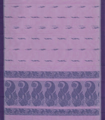 Lilac Woven Rasipuram Cotton Sari With Buttas-RA2617