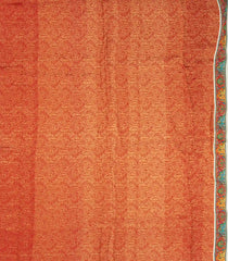 White Printed Blended Viscose Saree With Position Printed Floral Motifs-BL5987