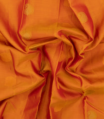 Mustard Handloom Kanchipuram Silk Saree With Thread Work Border-KA15166