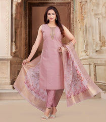 Soft Rose Sleeveless Kurta Set-RC5497