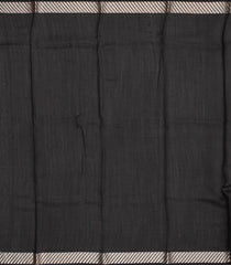 Black Woven Pure Organza Silk Saree With Printed Floral Motifs-PS0600
