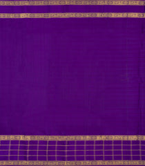 Multi Colour Handloom Korvai Kanchipuram Silk Saree With Stripes-KA16732