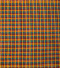 Multi Colour Handloom Rasipuram Cotton Saree With Checks-RA2393