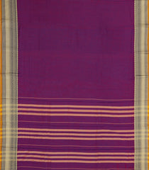 Purple Woven Chirala Cotton Saree With Printed Blouse-CR1523