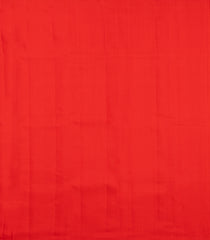 Red Handloom Kanchipuram Silk Saree With Zari Stripes-KA13723