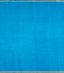Turuqoise Woven Tussar Silk Saree With Mango Motifs & Zari Border-TU3532