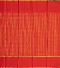 Cream Handloom Korvai Kanchipuram Silk Saree With Kamalam Motifs-KA13205