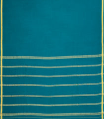 Cyan Woven Mysore Silk Saree With Zari Border-MS3334