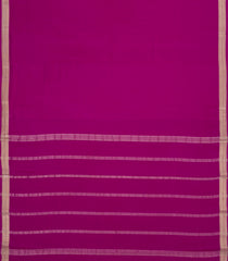 Magenta Woven Mysore Silk Saree With Zari Border-MS3633