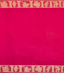 Crimson Handloom Silk Saree With Krishnapuram Sculptures-KA16294