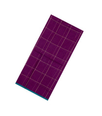 Magenta Woven Kota Silk Saree With Zari Checks-KO1063