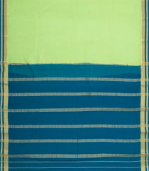 Mint Green Woven Mysore Silk Saree With Teal Border-MS3781
