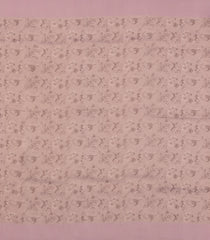 Light Peach Woven Blended Organza With Printed Motifs-BL4735