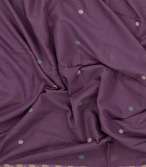 Lilac Handloom Bengal Cotton Saree With Kamalam Buttas-BG1771