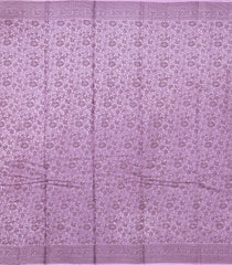 Lavender Woven Tussar Silk Saree With Floral Motifs-TU3421