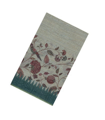 Shadow Green Printed Synthetic Linen Saree with Jhalar-BL5348