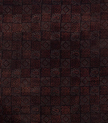Black Woven Bengal Cotton Saree With Floral Border-BG1906