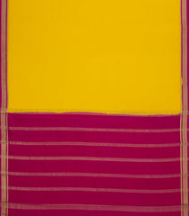 Yellow Woven Mysore Silk Saree With Contrast Zari Border-MS3635