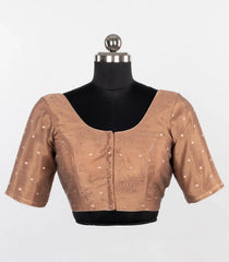 Dusty Peach Gold-Butta Tissue Silk Blouse-RB5269