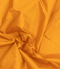 Mustard Handloom Silk Cotton Saree With Contrast Border-SC4699