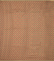 Dark Grey Woven Tussar Silk Saree With Printed Floral Motifs