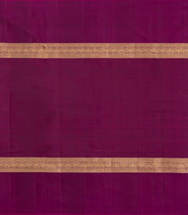 Olive Green Handloom Kanchipuram Silk Saree With Zari Checks -KA14117