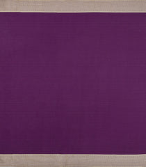 Dark Magenta Woven Mysore Silk Saree With Floral Jaal Motifs-MS3575