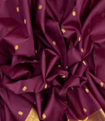 Maroon Handloom Kanchipuram Silk Saree With Annam Buttas-KA12994