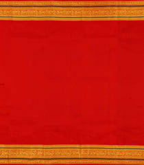 Dark Green Handloom Korvai Kanchipuram Silk Saree With Buttas-KA15503