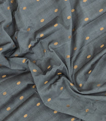 Grey Handloom Gadwal Silk Cotton Saree With Buttas -GA0277
