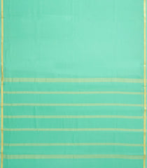 Turquoise Woven Mysore Silk Saree With Zari Border-MS3682