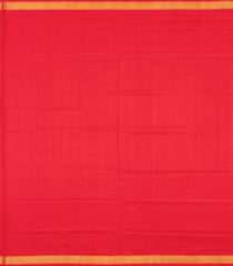 Red Handloom Rajkot Patola Silk Saree With Ikat Motifs & Zari Border-IK0457