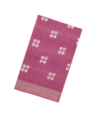 Dusty Pink Printed Synthetics Dola Silk Saree With Zari Stripes-BL5191
