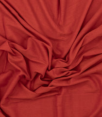 Red Handwoven Bengal Cotton Saree With Grey Border-BG1486