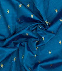 Indigo Handloom Korvai Kanchipuram Silk Saree With Buttas-KA16423