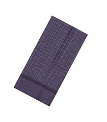 Violet Woven Tussar Silk Saree With Diamond Motifs-TU3325