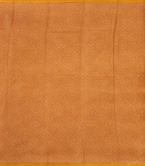 Mustard Woven Pure Silk Saree With Printed Floral Motifs-PS0664