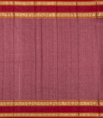 Crimson Handloom Kanchi Cotton Saree With Checks & Buttas-KC1648