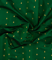 Green Handloom Gadwal SICO Saree With Cotton Body & Silk Border-GA0326