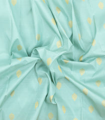 Turquoise Handloom Korvai Kanchipuram Silk Saree With Zari Kanchipuram Butta Silk Sarees-KA16566