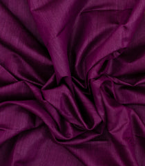 Burugndy Woven Tussar Silk Saree With Thread work Border-TU3520